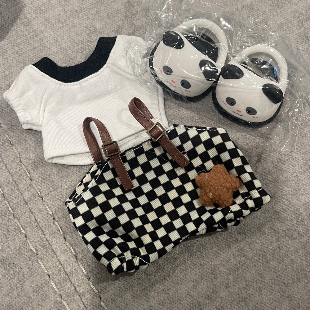 Labubu Outfit with Panda Slippers